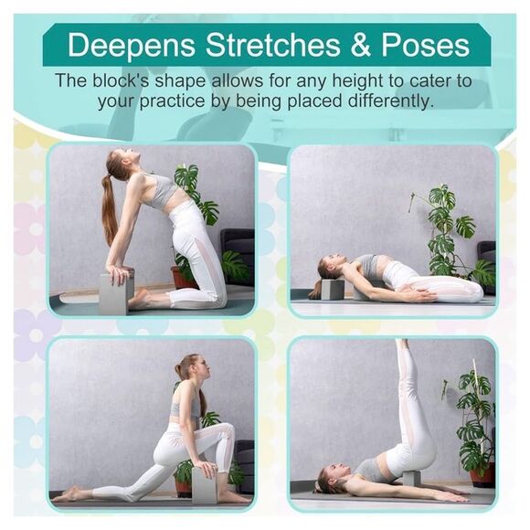 NEW Yoga Block and Strap Class Set 18 Pieces 6 Sets - Picture 7 of 7